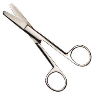 Scissors, 125 mm, Blunt / Blunt, Closed Shanks Straight, Non-Medical Usage