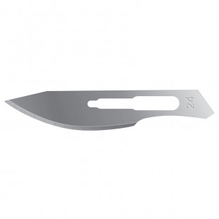 Scalpel Blade No.24, Carbon Steel, Non-Medical Usage (100pcs/box)