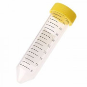 Centrifuge Tube, 50 mL, Conical Bottom, Yellow Screw Cap, 30 x 115 mm, Non-Sterile, Polypropylene (25pcs/pack)