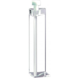 Closed Triangular Quartz Fluorescence Cuvette(with lug fluorescence detection sample cell), (1750ul)